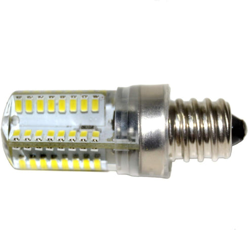 HQRP 7/16" 110V LED Light Bulb Cool White Compatible with Brother LS-2125 / LS-2125b / LS-2125i / LS-2129 / LS-2130 / LS-2150 / LS-2160 Sewing Mac...