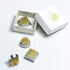 Wazakura 4PCS Mini Ikebana Kenzan Japanese Flower Holder, Made in Japan, Floral Arranging Pin Frog, Round Square - 1"(24mm) Brass...
