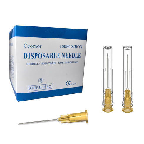 25 Gauge 1 Inch Needle,100 PCS Luer Lock Industrial Dispensing Accessories Needles,Individually Wrapped...