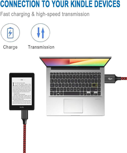 Micro USB Cable Compatible with Fire Tablet HD 7 8 10 4th 5th 6th 7th Generation,E-Readers,Samsung Galaxy Braided Phone Charger Fast Charging Cord...