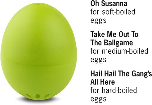 BrainStream BeepEgg Basic Egg Timer - Plays Tunes When Eggs are Ready, Works with Any Egg Size, Temperature-Sensitive for Precise Cooking, Made in...