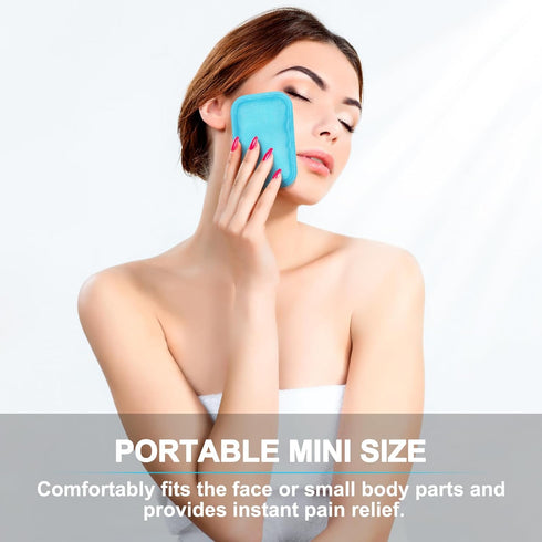 Reusable Small Ice Packs - Hot & Cold Mini Gel Cold Packs for Injuries, Sinus Relief, Tired Eyes, Headaches, First Aid, Pain Relief, Wisdom Teeth,...
