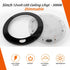 Dream lighting 12Volt RV LED Interior Light Fixture Black Shell Ceiling Downlight with Switch Warm White Lighting 300lm 5inch...