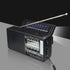 Portable FM/AM/SW Radio, Build-in Bluetooth Speaker, Powered by Rechargeable Battery with Solar Panel for Charging, Emergency LED light, Stretch A...