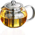 Lead-Free Thicken Glass Teapot Kettle – Removable Stainless Steel Infuser – Great ForBlooming and Loose Leaf Tea Brewer, Thickened (33oz / 950mm)...