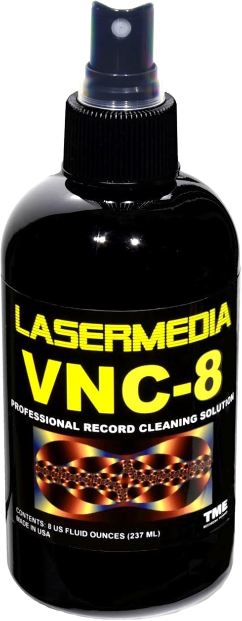 Vinyl Record Cleaning Solution Fluid Professional 8 Oz (237 ML) Spray Bottle VNC-8 Made in USA Lasermedia by TME...