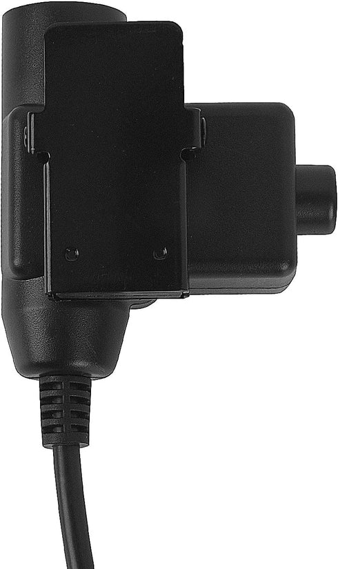 7.0 NATO US 2 Pin K1 U94 PTT Invisio Tactical Headphone Adapter Compatible for Baofeng Kenwood Peltor(Black,Military Wired)...