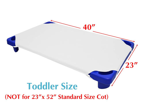 American Baby Company Cotton-Polyester Blend Toddler Cot Sheet 23" x 40" - Soft & Breathable Cot Sheet for Daycare and Preschool, White...