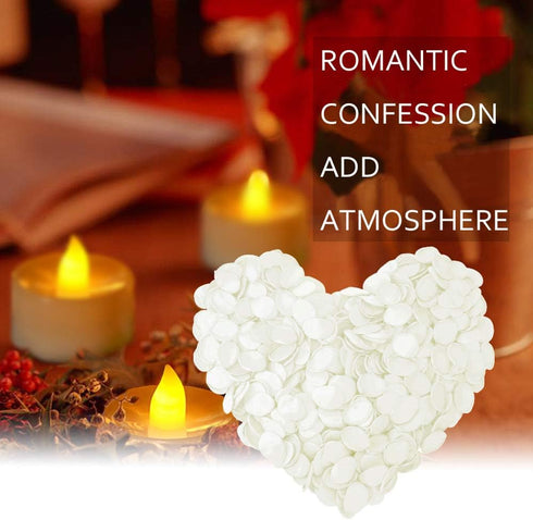 Premium Artificial Silk Rose Petals Flower Girl Scatter Petals for DIY Wedding Aisle Centerpieces Table Confetti Party Favors Home Decoration, Ivo...