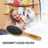 Dog Brush Cat Brush, Vokiuler Double Sided Bristle and Pin Pet Brush for Dog Grooming, Real Boar Bristle Shedding Brush with Bamboo Handle for Lon...