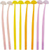 Maydahui 20PCS Cute Mushroom Rollerball Pens Bendable Soft Silicone Mushroomy Gel Black Ink Pen Jellyfish Shaped Pens for Student Teacher Office S...