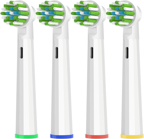 Replacement Toothbrush Heads Compatible with Oral B Braun Pro 1000 Smart 1500 Toothbrush,4PC Electric Clean Brush Heads Refill for Cross/Floss/Sen...