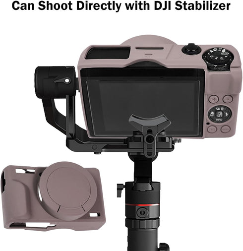Case for Canon Powershot G7 X Mark III Digital Camera, Soft Silicone Protective Cover with Removable Lens Cover for Canon Powershot G7X Mark III D...