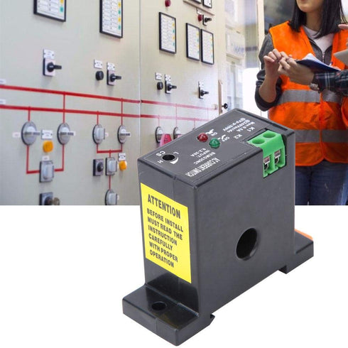 AC Current Sensing Switch Current Sensor Adjustable Current 0.2~30A Flameproof ABS Self Powered Sensing Switch Users Manual(Normally Closed)...