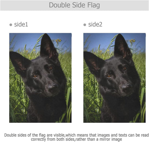 Black German Shepherd Dog Garden Flag Banner 12 x 18 Inch Decorative Garden Flag for Outdoor Lawn and Garden Home Décor Double-Sided...