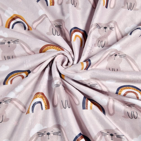 Baby Blanket Super Soft Minky Blanket Cute Rabbit Blanket with Dotted Backing for Newborns Nursery Stroller Receiving Toddlers Crib Bedding for Bo...