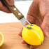 2 PACK Cocktail Channel Knife with Walnut Wood Handl Fruit and Vegetable Carving Tool for Decorating Cocktails, Desserts, and Salads Stainless Ste...