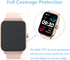 Screen Protector For IDW13 / IDW15 / IDW19 Smart Watch 1.8" (6 PACK) Full Coverage Clear TPU Film Compatible for Woneligo/Fitpolo/MILOUZ SmartWatc...