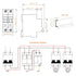 Miniature Circuit Breaker 400V 63A Single Pole AC Disconnect Switch DIN Rail Mount, Low-Voltage Miniature Circuit Breaker for Homes, Offices, Gara...