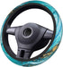 Blue Steering Wheel Cover,Blue Marbling Print 14.5 Steering Wheel Cover Protector Non Slip Durable Universal Automotive Accessories Car Decoration...