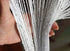 1x2 M Door String Curtain Rare Flat Silver Ribbon Thread Fringe Window Panel Room Divider Cute Strip Tassel for Wedding Coffee House Restaurant Pa...