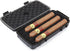 C CRYSTAL LEMON Travel Cigar Case with Humidor, Waterproof, Crushproof Cigar Caddy Black...