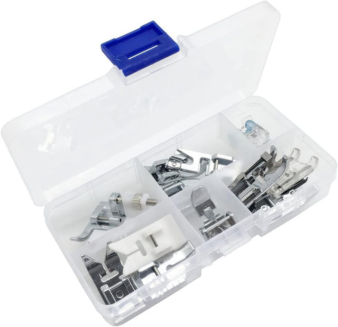 13Pcs Presser Feet Set for Household Sewing Machine Brother Singer Janome Toyota......