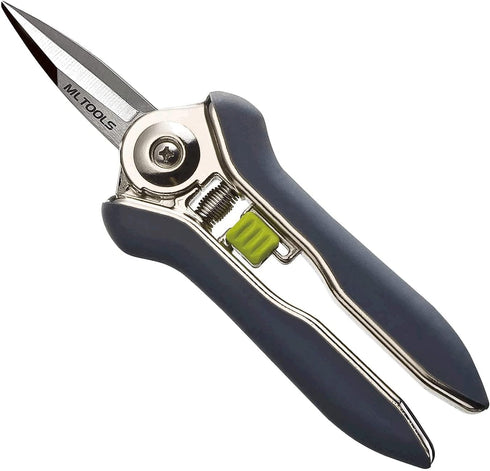 Straight Blade Bypass Pruning Shears Compact Heavy Duty & Ultra Sharp for Gardening – 6.7 Inch Stainless-Steel Garden Shears – Ergonomic Trimming ...