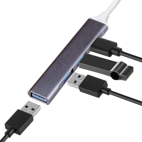 USB C Hub 3.0, 4-Port USB C to USB Adapter Ultra-Slim USB C Adapter USB Splitter,USB C Dock USB Extender for Laptop,iMac Pro,MacBook Air,Mac,USB t...