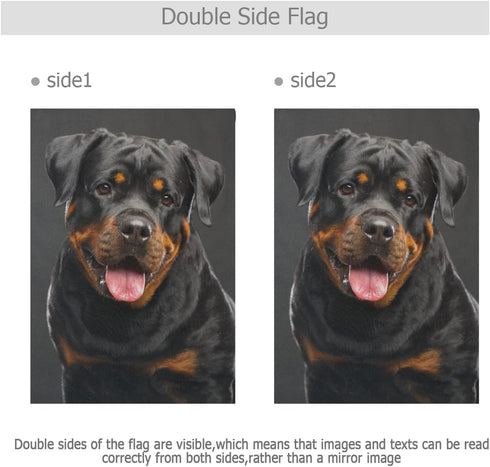 Rottweiler Dog Garden Flag Banner 12 x 18 Inch Decorative Garden Flag for Outdoor Lawn and Garden Home Décor Double-Sided...