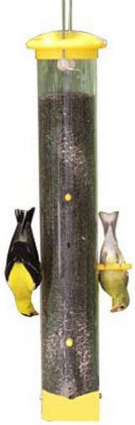 Woodlink NATUBE20NB Audubon Tails Up Nyjer Thistle Finch Wild Bird Feeder, 17.25-Inch,Brown/A...