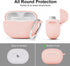 AIRSPO Silicone Case Compatible with Beats Studio Buds Case 2021 Soft Protective Cover for Beats Wireless Earbuds with Keychain (Pink)...
