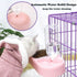 Crate Dog Cat Bowls, Dog Water and Food Bowl Set with Detachable Stainless Steel Bowl and Automatic Water Dispenser Bottle, Hanging Pet Cage Kenne...