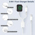 ???????? ???????????????? Apple Watch Charger,2-in-1 USB C Charger for iWatch & iPhone,3FT Fast Charging Cable with 20W Fast Wall Charger for Appl...