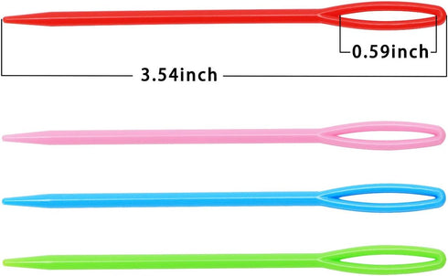 Penta Angel Plastic Sewing Needles 40Pcs 3.5 Inch Large Eye Bodkin Embroidery Knit Weaving Needles Tapestry Hand Sewing Needle Tools for DIY Craft...