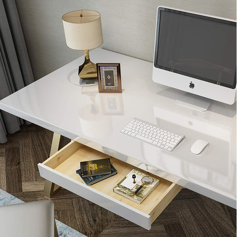 Glossy White Contact Paper for Countertops Removable Contact Paper White Peel and Stick Wallpaper Waterproof Easy to Clean Vinyl Roll Decorative K...