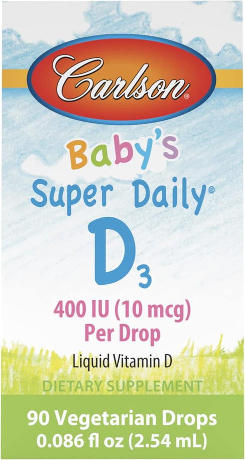 Carlson Laboratories Super Daily D3 for Baby, 0.086 Fl oz...