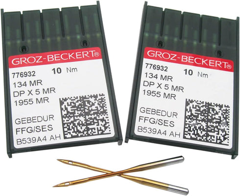 GROZ-BECKERT NEEDLE in CKPSMS Clear Plastic Box-20 Groz Beckert 134MR 1955MR DPX5MR Long-Arm Quilting Machine Needles (20PCS Groz-Beckert-134MR 16...
