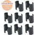 16 Pack Wire Shelf Shelving Clips for 1-1/2" Post, 8 Pair Plastic Shelf Clips Split Shelving Sleeves for Wire Shelf Brackets, Wire Shelving Replac...