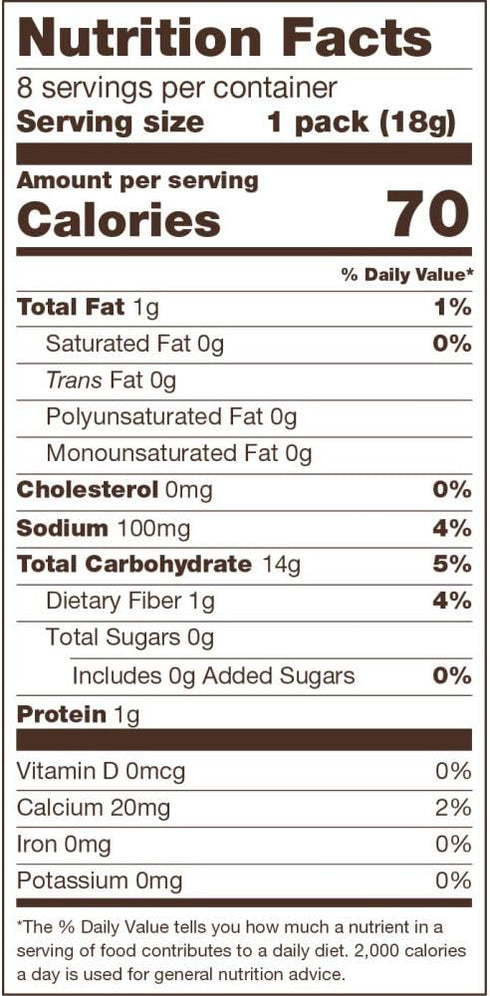 Sanissimo Salmas Oven Baked Corn Crackers, 100% Whole Grain Corn, Gluten Free, Non-GMO Project Verified, 8 Individually Wrapped Snack Packs (3 Cra...