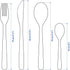 IKEA Mopsig Modern Silverware Cutlery Set 16 Piece Flatware Set - Service For 4 people 18/10 Stainless Steel Mirror Polished...