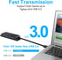4-Port USB 3.0 Portable Desk Hub,Fixable USB Data Hub 3.0 with 3.3ft/100CM Cable for MacBook, Mac Pro/Mini, iMac, XPS, Surface Pro, Notebook PC, U...