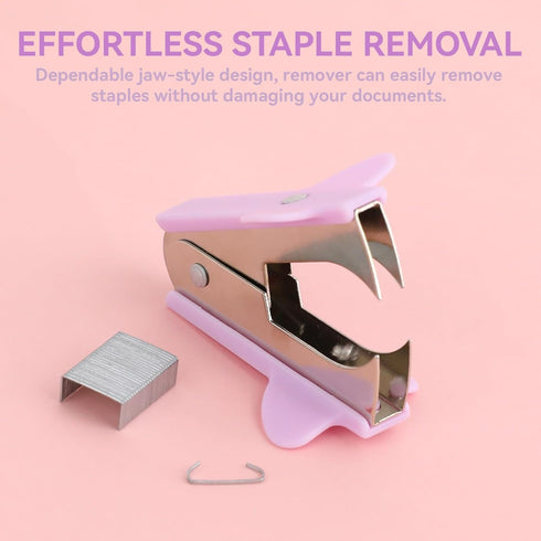3Pcs Pink and Blue and Purple Staple Remover Staple Puller Removal Tool for School Office Home,Staplers and Punches,Office Supplies...