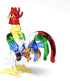 ZOOCRAFT Glass Rooster Chicken Figurine Miniature Country Kitchen Decor Hand Blown Art...