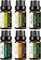 Essential Oil Sets with Lemon,Chamomile,Tea Tree,Lemongrass,Orange,Vetiver Essential Oil for Diffuser,Cleaning,Home,Bedroom,Perfumes,Humidifier,Ca...