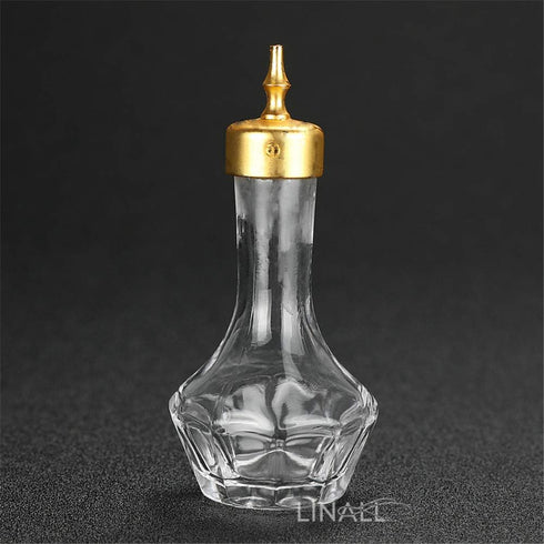 Bitters Bottle - 50ml Glass Dash Bottle with Stainless Steel Dasher Top, Professional Bar Tool for Making Cocktails (Gold)...