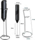 Electric Milk Frother Handheld with Stainless Steel Stand, Portable and Powerful Foam Maker for Coffee, Latte, Cappuccino, Hot Chocolate, Drink Mi...