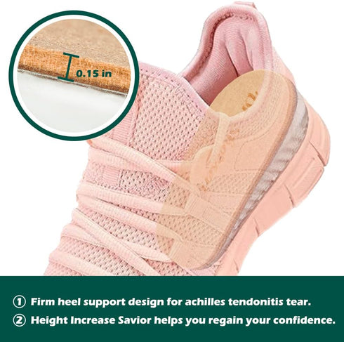 Dr. Shoesert Height Increase Insoles for Men and Women, Wool Felt Gel Heel Cushion Inserts for Leg Length Discrepancy, Shock-Absorbing Shoe Lifts ...