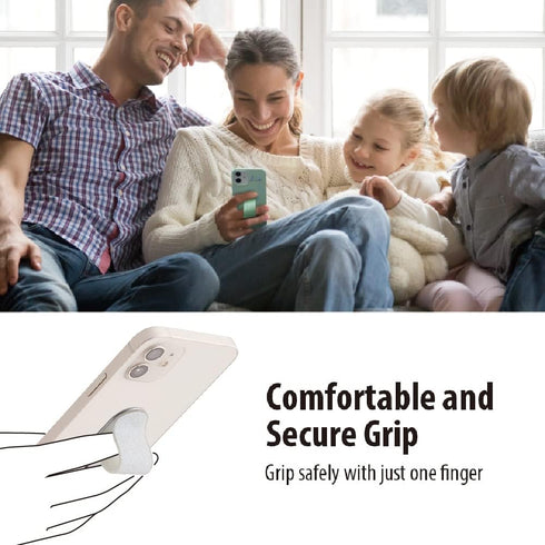 Momostick Flatstick, Cell Phone Finger Grip Strap Holder for Hand, Cell Phone Stand, New Slim Finger Loop Selfie Grip Compatible with Most Smartph...