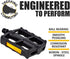 BV Bike Pedals - Universal Fit Bicycle Pedal 9/16" Compatible, Non-Slip & Durable Lightweight for Most Adult Bikes & MTB...